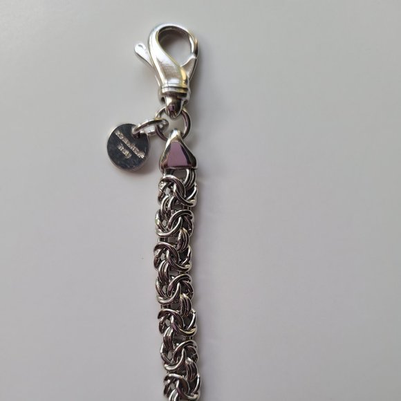 ROMANZA ITALY interwoven "X" Station Bracelet - Picture 10 of 11